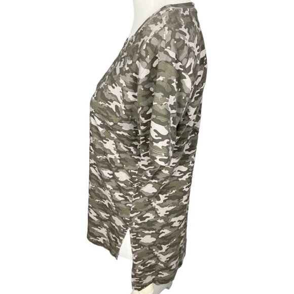 Fabletic Amy Short Sleeve Top Crew Neck Camo Shirt Size XS - Picture 3 of 7